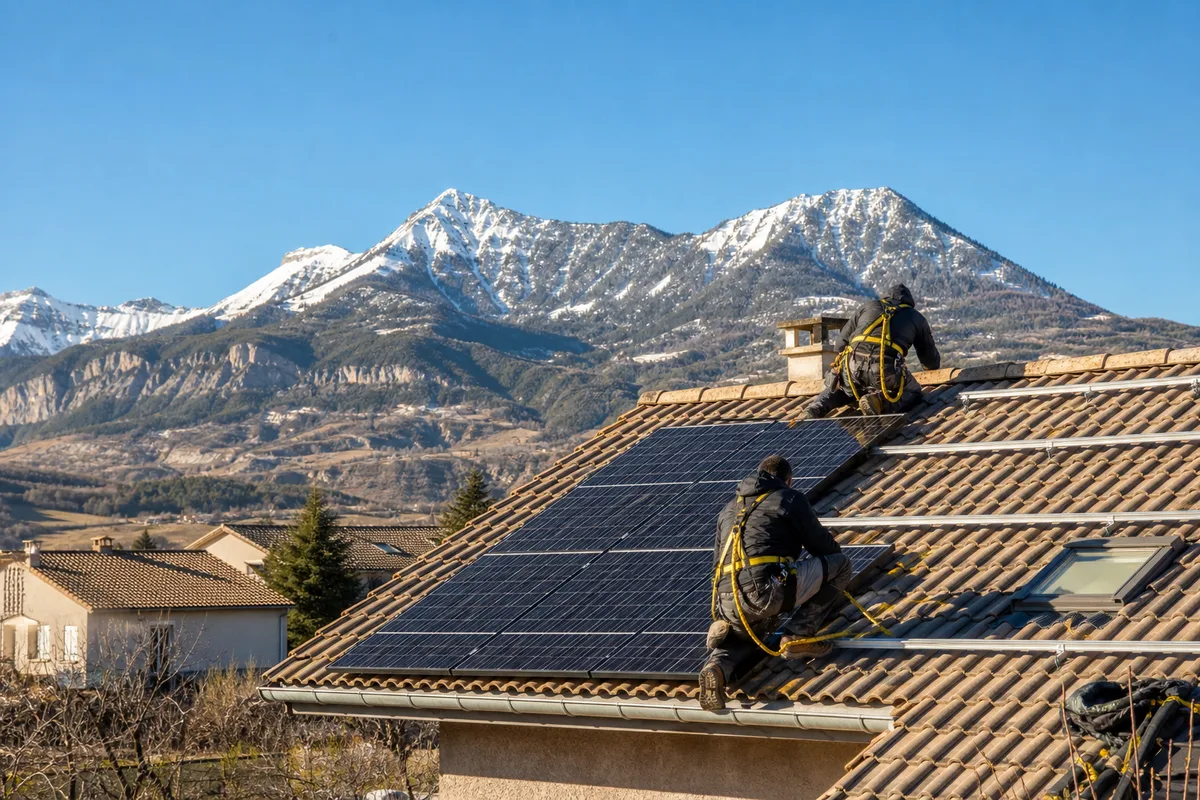 Installation de panneaux photovoltaïques à Veynes